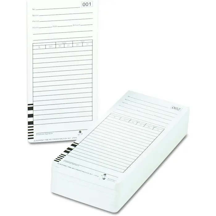 Acroprint Time Cards for ES1000 100-Pack ES1010 variant 1