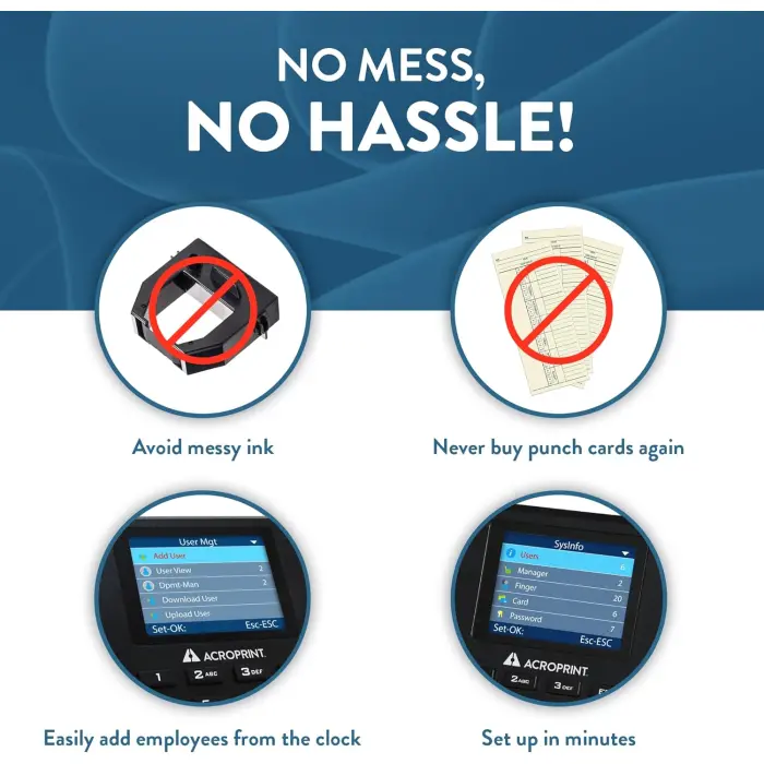 Acroprint BioTouch Fingerprint Time Clock System variant 2