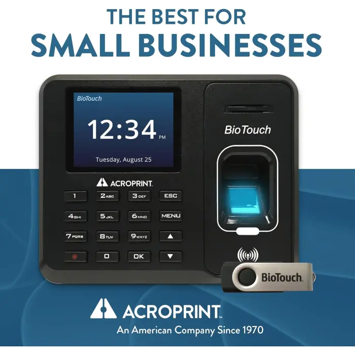 Acroprint BioTouch Fingerprint Time Clock System variant 5