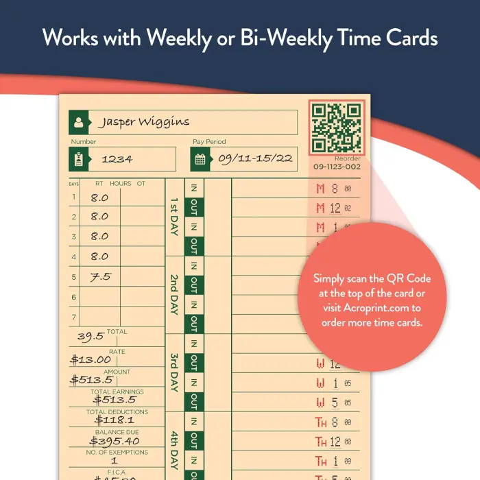 Acroprint ES900 Heavy-Duty Time Clock and Document Stamp variant 5