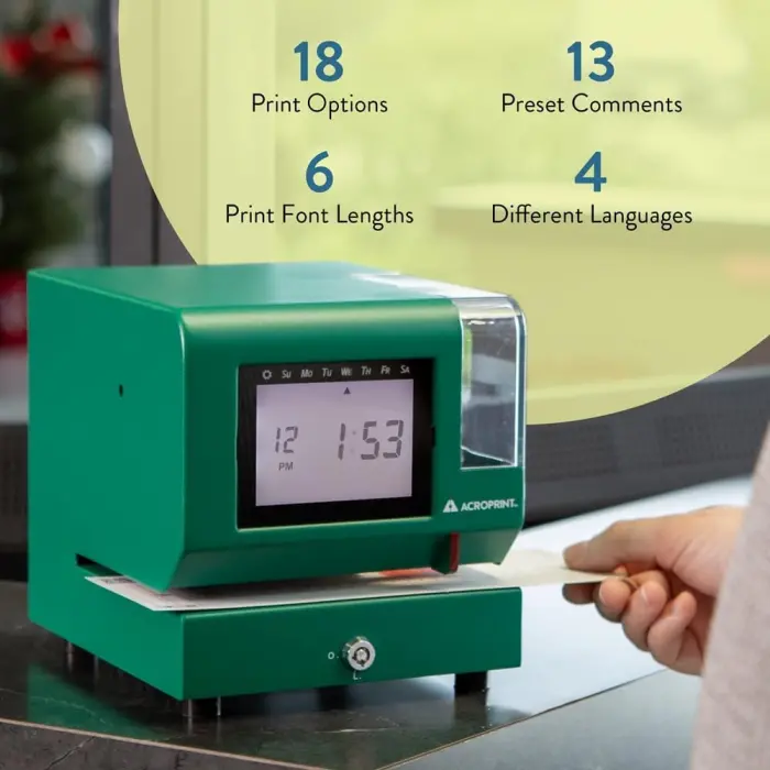 Acroprint M150MC4 Heavy-Duty Time Clock variant 5