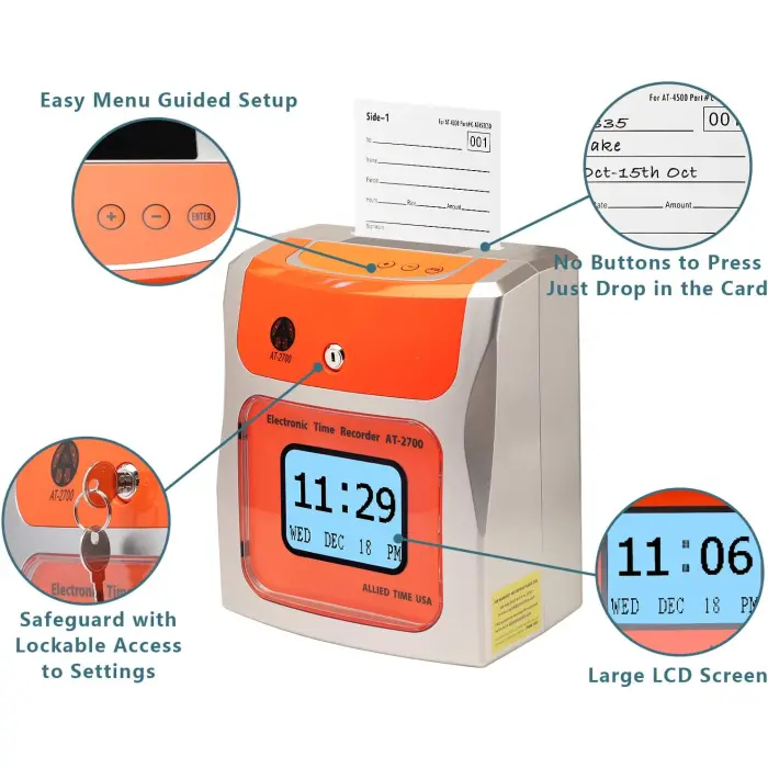Allied Time USA AT-2700 Auto-Align Time Clock variant 1