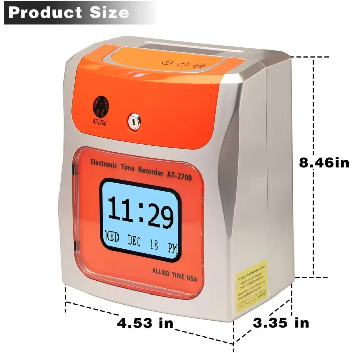 Allied Time USA AT-2700 Auto-Align Time Clock variant 3