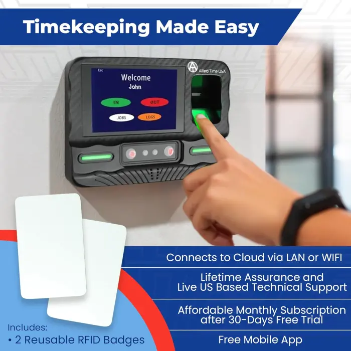 Allied Time USA CB4000 Multi-Biometric Time Clock Terminal variant 2