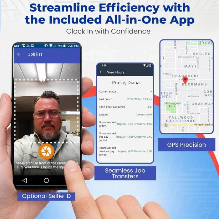 Allied Time USA CB4100 Multi-Biometric Time Clock Terminal variant 4