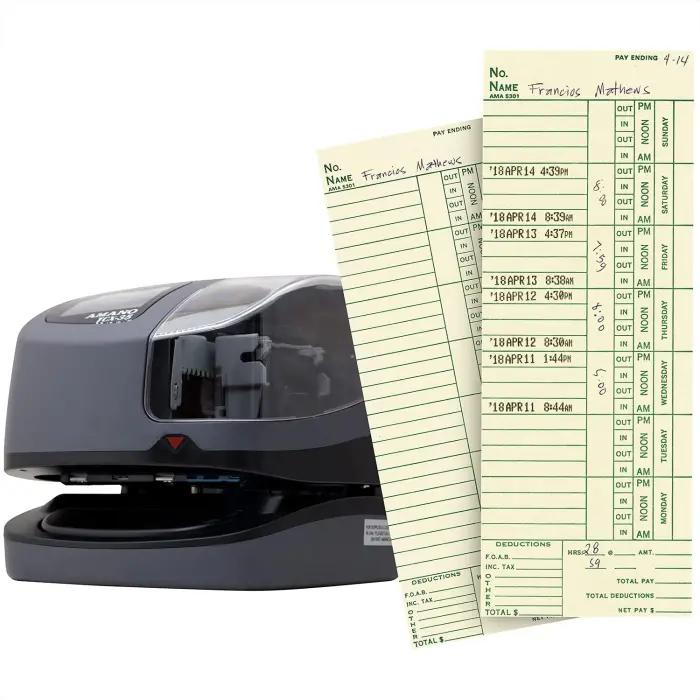 AMANO TCX-35 Time Clock and Document Stamp variant 1