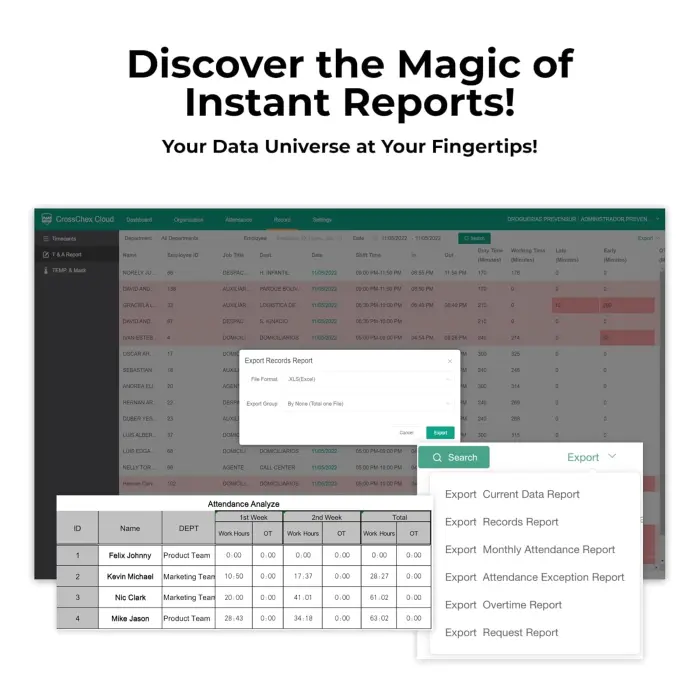 ANVIZ CX2 Fingerprint, PIN, RFID Time Clock Terminal White variant 6