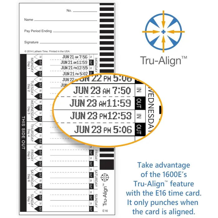 Lathem 1600E Time Clock and Document Stamp variant 5