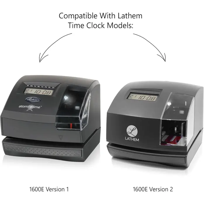 Lathem TruAlign Time Cards for 1600E 100-Pack variant 2