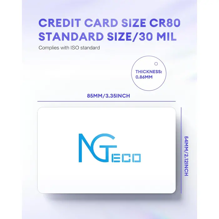 NGTeco RFID Cards for TC1, TC2, TC3, TC7 Pack of 10 variant 2