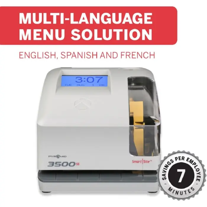 Pyramid 3500ss Time Clock and Document Stamp variant 1