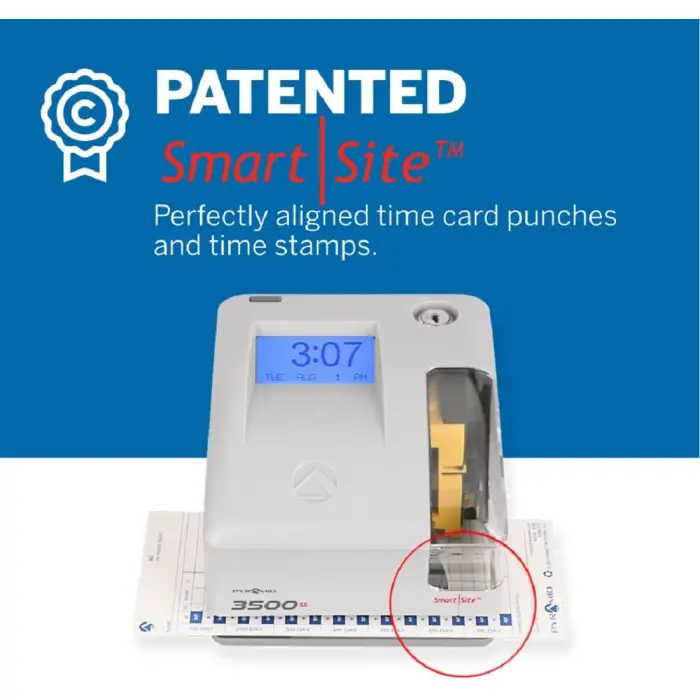 Pyramid 3500ss Time Clock and Document Stamp variant 2
