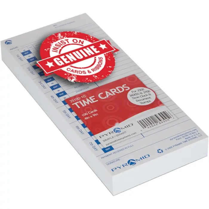 Pyramid Time Cards for 3500, 3700 100-Pack variant 4