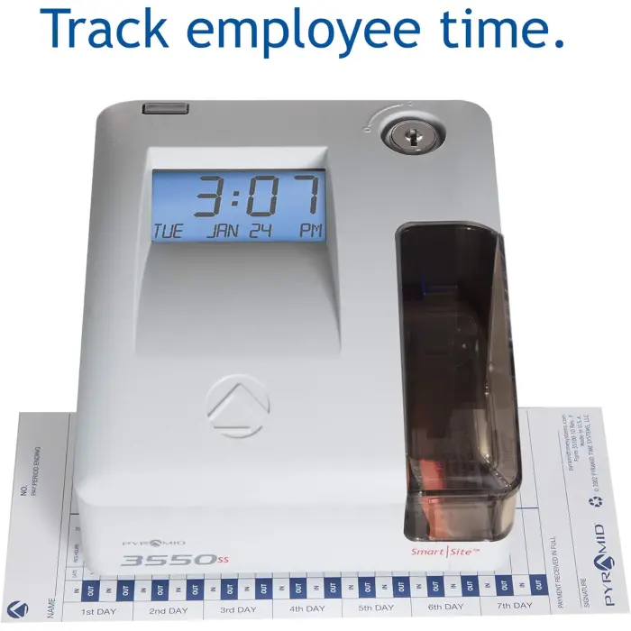 Pyramid 3550SS Time Clock and Document Stamp variant 1