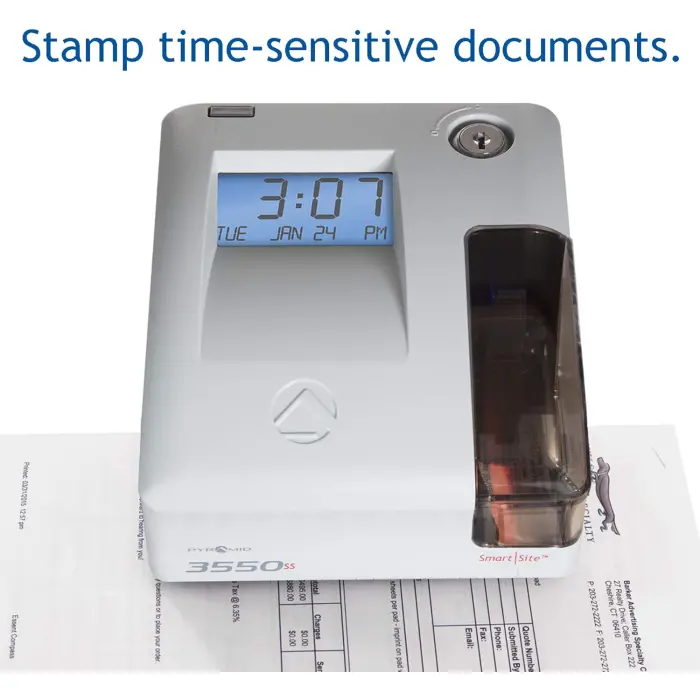 Pyramid 3550SS Time Clock and Document Stamp variant 3
