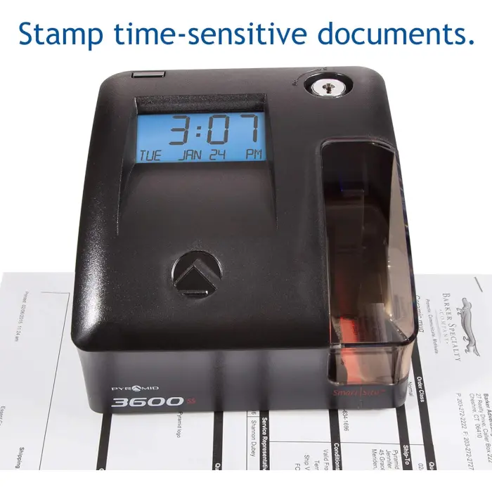 Pyramid 3600SS Time Clock and Document Stamp variant 2