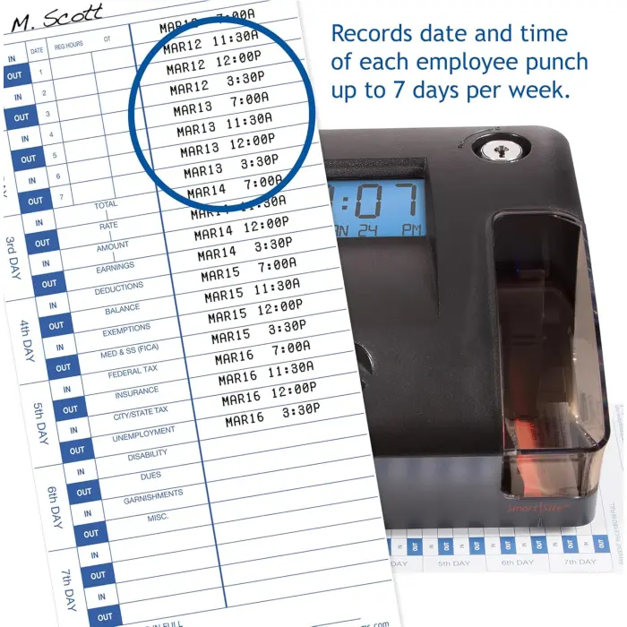 Pyramid 3600SS Time Clock and Document Stamp variant 4