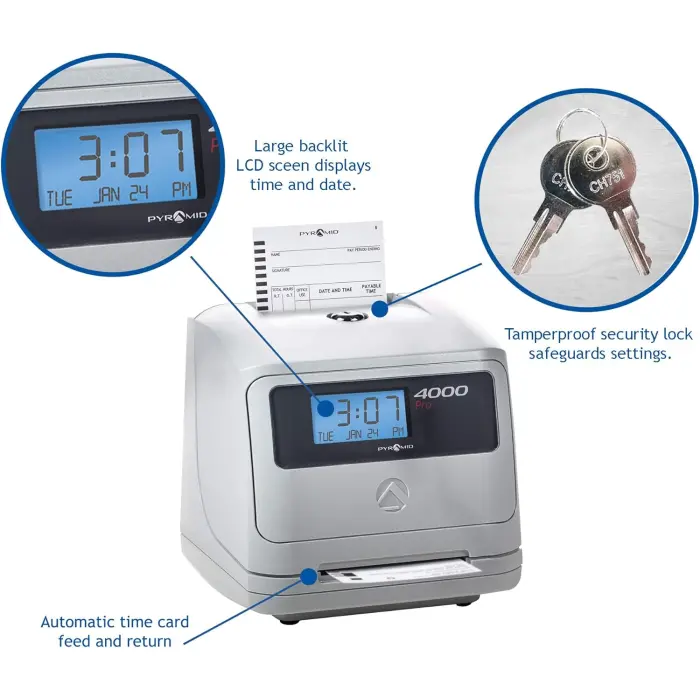 Pyramid 4000 Calculating Time Clock variant 4