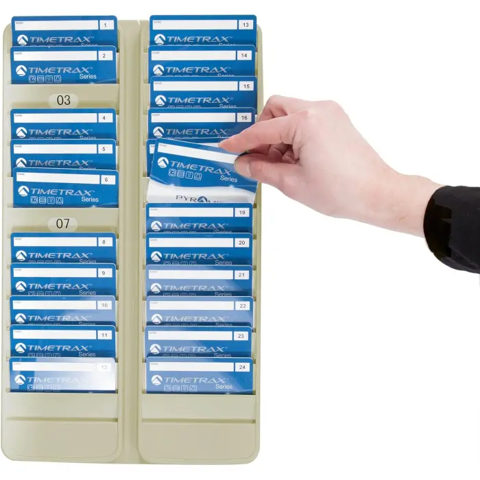 Pyramid Badge RFID Card Rack 24 Pocket Gray variant 2