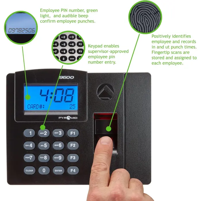 Pyramid TTELITEEK Fingerprint Time Clock System variant 1