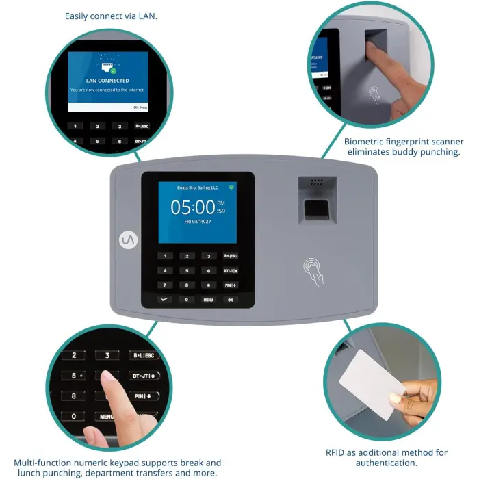 uAttend BN6000N Fingerprint Time Clock Terminal variant 2