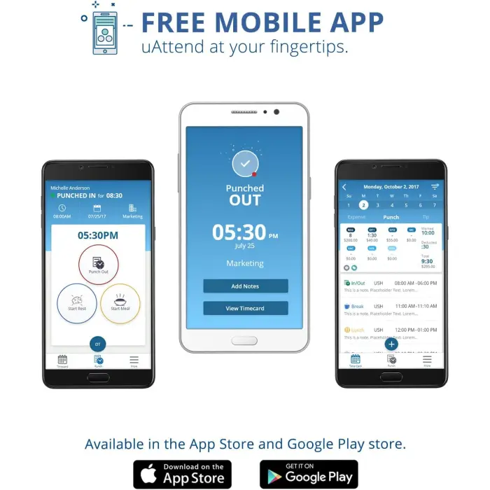 uAttend BN6000N Fingerprint Time Clock Terminal variant 4