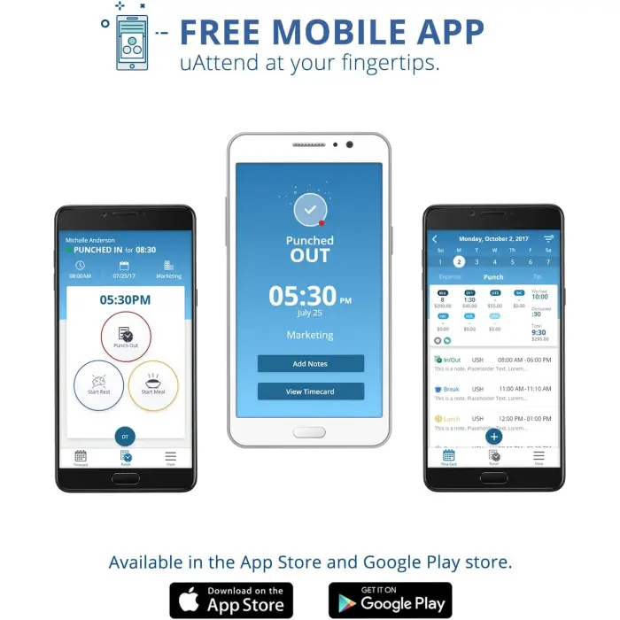 uAttend BN6500N Fingerprint Time Clock Terminal variant 7