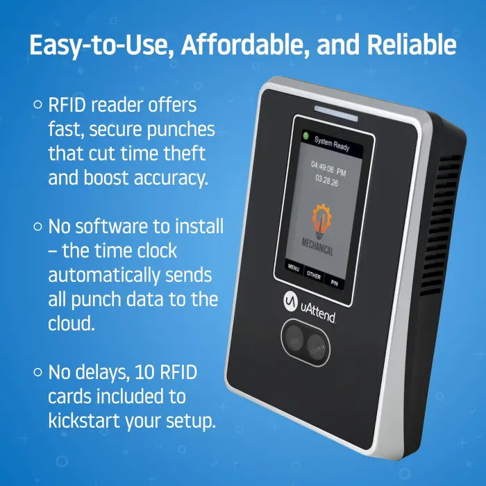 uAttend MN2000 Cloud Time Clock with Face Reader variant 2