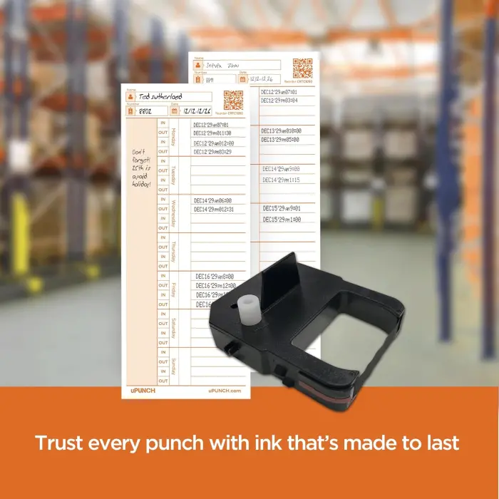 uPunch Ribbon for CR1000 Black/Red variant 1