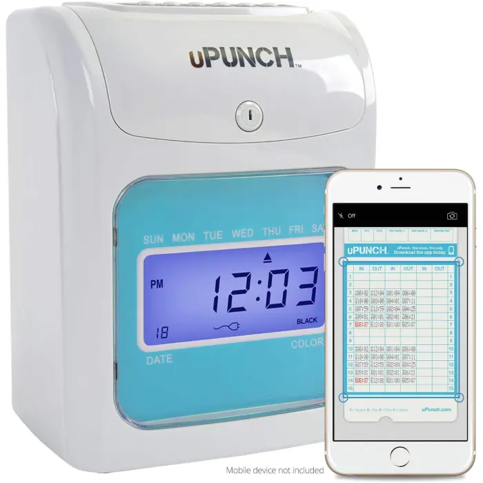 uPunch FN1000 Auto-Align Time Clock with App variant 1