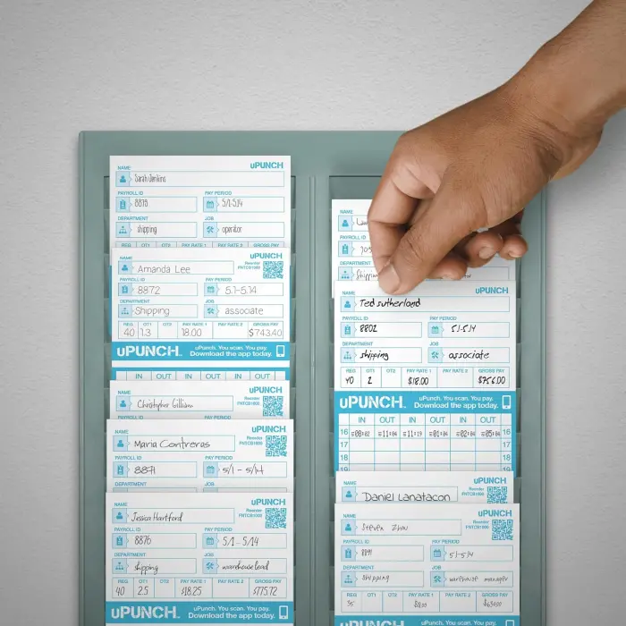 uPunch Time Cards for FN1000 300-Pack variant 2
