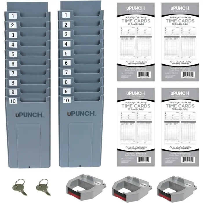 uPunch HN4500 Calculating Time Clock Bundle variant 3