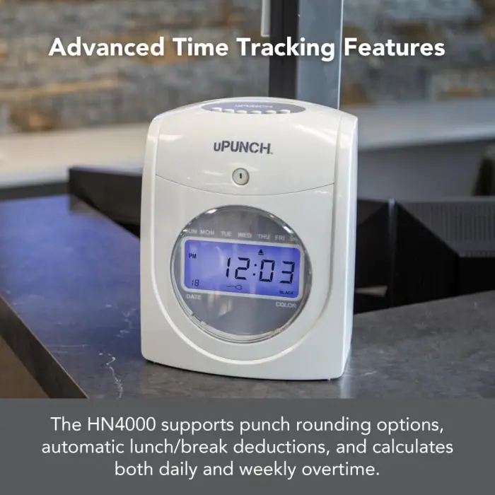 uPunch HN4500 Calculating Time Clock Bundle variant 4