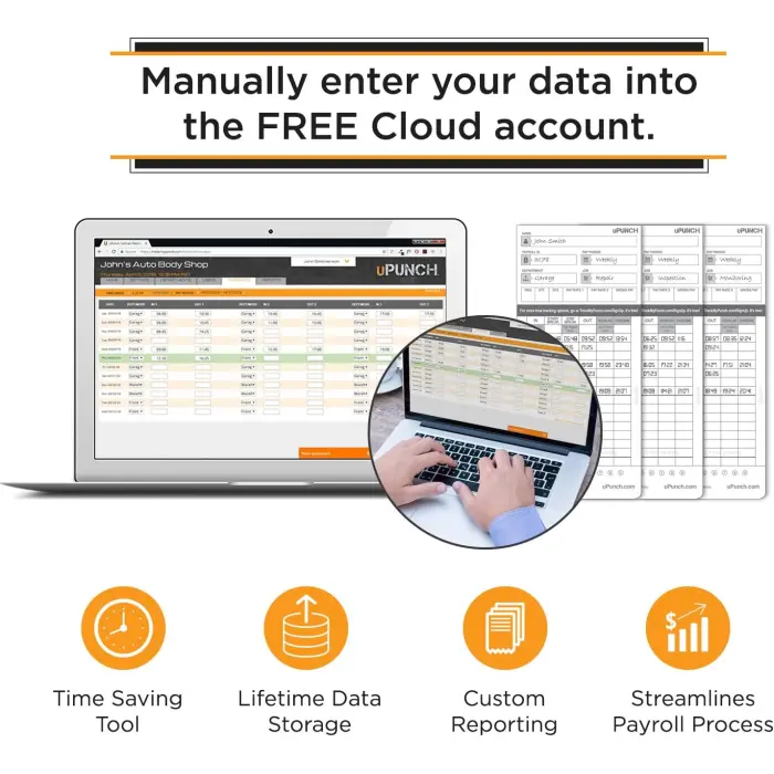 uPunch HN4500 Calculating Time Clock Bundle variant 6
